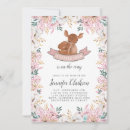 Search for little deer baby shower invitations Floral