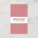 Search for dot business cards Red