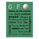 Search for putter posters Hole in one