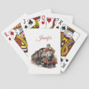 Search for steam train playing cards Vintage