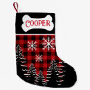 Search for red and black plaid christmas stockings Cat