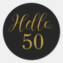 Search for black and gold 50th birthday stickers Fifty