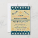 Search for beach engagement party invitations Blue