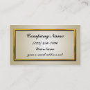 Search for gold embossed business cards Simple