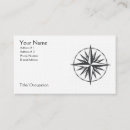 Search for direction business cards Black