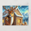 Search for winter deer postcards Snow
