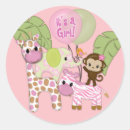 Search for jungle zoo party stickers Girl