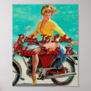 Search for motorcycle pinup posters Vintage