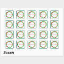Search for elegant holly wreath stickers Merry christmas