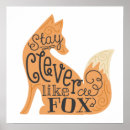 Search for clever posters Fox illustration
