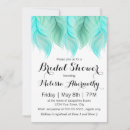 Search for feather bridal shower invitations Watercolor