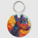 Search for dog portrait key rings Colourful