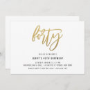 Search for foil 40th birthday invitations Glitter