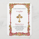Search for christian cross wedding invitations Gold