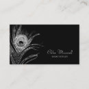 Search for peacock feather business cards Simple