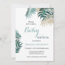 Search for monstera leaves baby shower invitations Modern