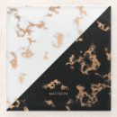 Search for black and white marble coasters Golden