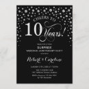 Search for 10th anniversary party invitations Cheers to 10 years