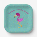 Search for flamingo paper plates Illustration