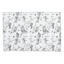 Search for white rose pillowcases Black and white