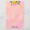 Search for sunflower stationery paper Feminine
