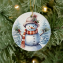 Search for snowman christmas tree decorations Festive