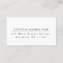 Search for return business cards Modern