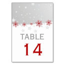 Search for christmas wedding table cards Red