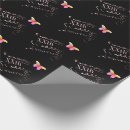 Search for happy wedding anniversary wrapping paper Black