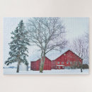 Search for winter barn puzzles Rustic