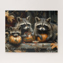 Search for raccoon puzzles Autumn