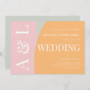 Search for geometric wedding invitations Colourful