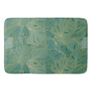 Search for green leaves bath mats Tropical