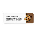 Search for black and tan return address labels Cartoon