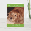 Search for golden retriever get well cards Sick