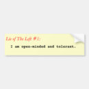Search for tolerance bumper stickers Conservative