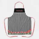 Search for black and white stripes aprons Cute