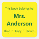 Search for yellow bookplates This book belongs to