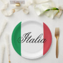 Search for italian flag paper plates World flags