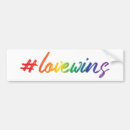 Search for love wins bumper stickers Love is love