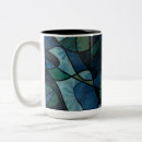Search for stained glass abstract mugs Blue