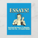 Search for genius postcards School