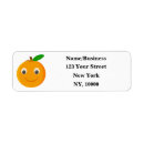 Search for cartoon face return address labels Kawaii