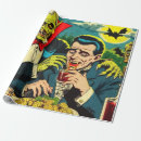 Search for vampire wrapping paper Vintage