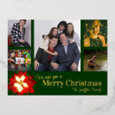 Search for dark green christmas cards Red