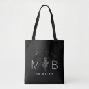 Search for floral monogram bags Black and white