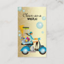 Search for cleaning girl business cards Lady