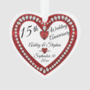 Search for 15th wedding anniversary christmas tree decorations 15 years
