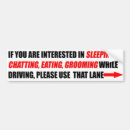 Search for left lane bumper stickers Funny