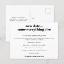 Search for change of date wedding announcement cards Postponement